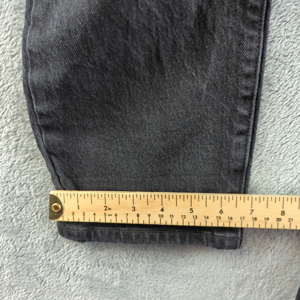 Levis Jeans Womens 30x29 Black Faded Middy‎ Straight High Rise Stretch Denim - Picture 7 of 13